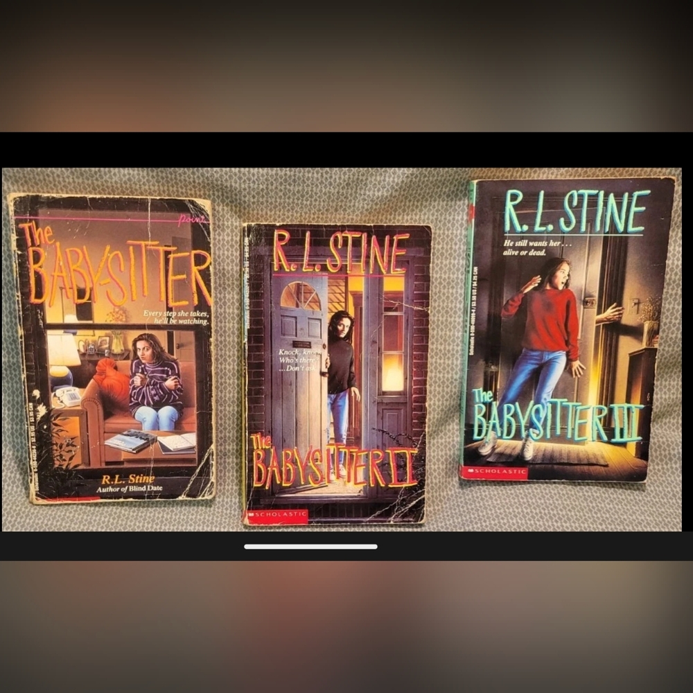 R.L. Stine The Babysitter Series 1-3 Vintage 1st Editions Classic 90s Horror YA